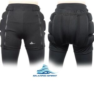 Skating Spirit padded figure skating crash shorts with double zippers - CS